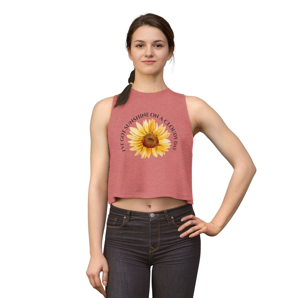 Sunflower "I've Got Sunshine on a Cloudy Day" Crop Top