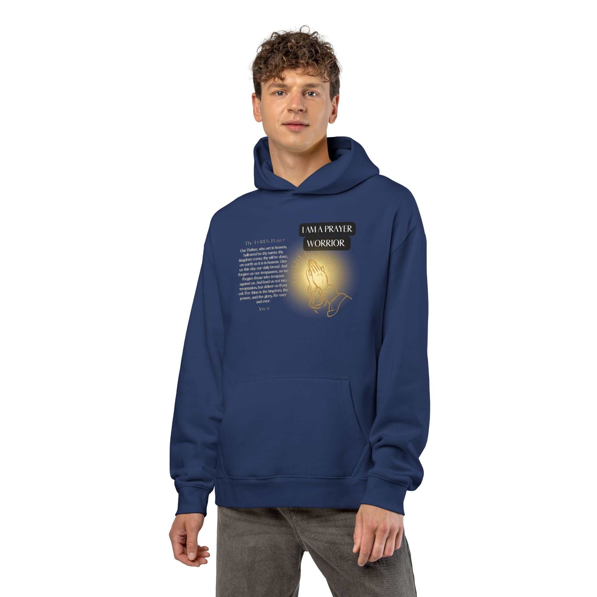 Hoodie — 'I Walk With God' Illuminated Prayer Christian Hoodie