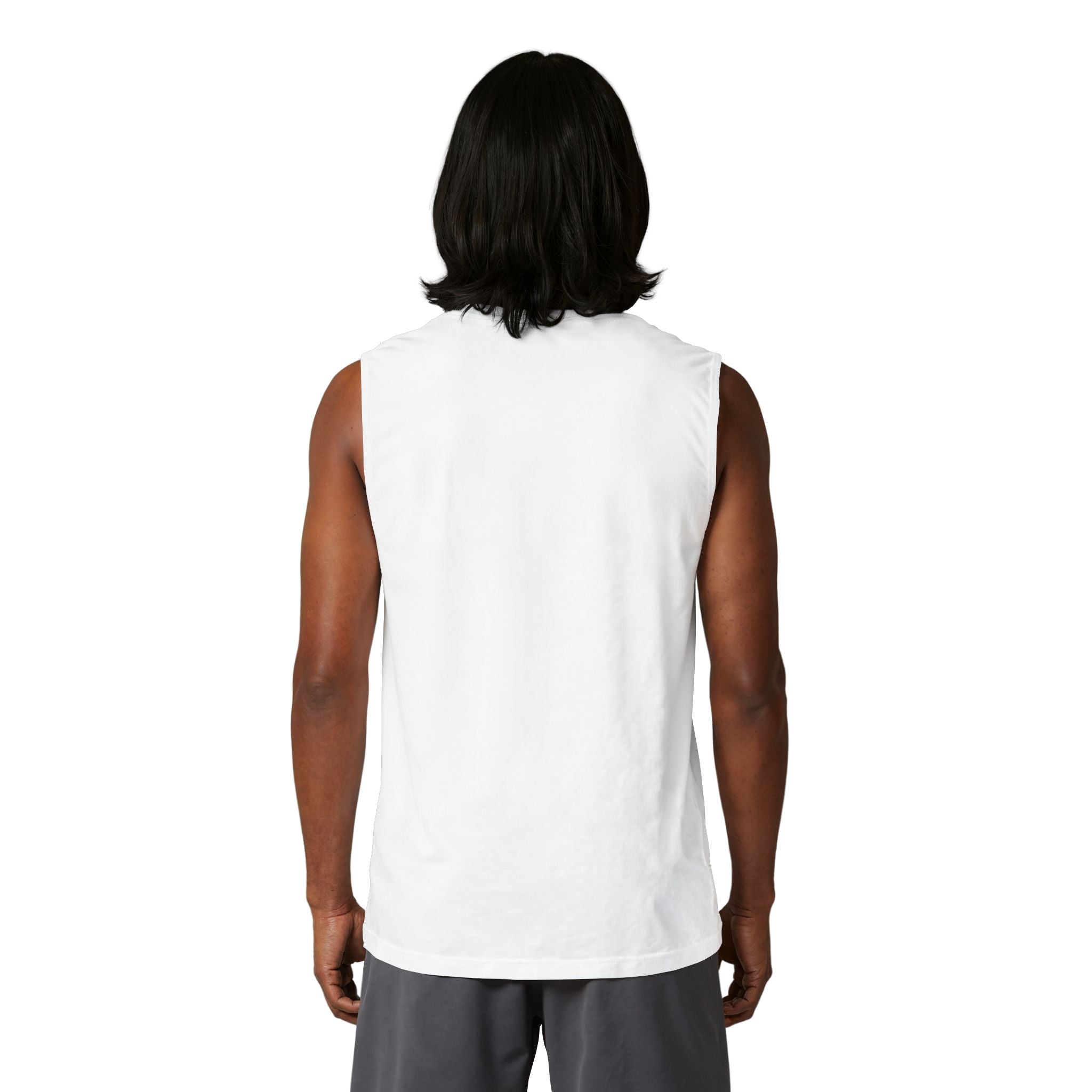 Heaven Graphic Muscle Tank — Retro Jesus Halo Illustration Tank Top