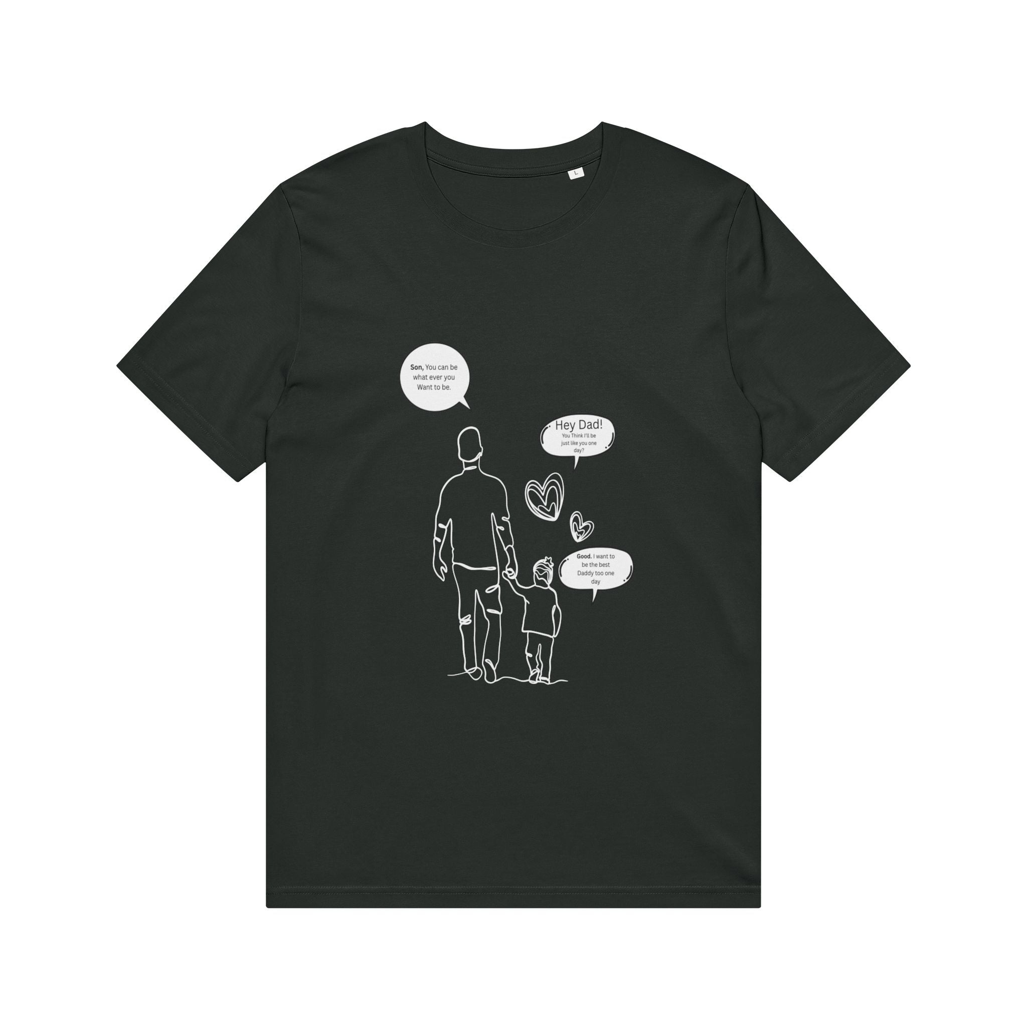 Father and Child Conversation Tee — 'What Are You Making?' Crafting Dad T-Shirt