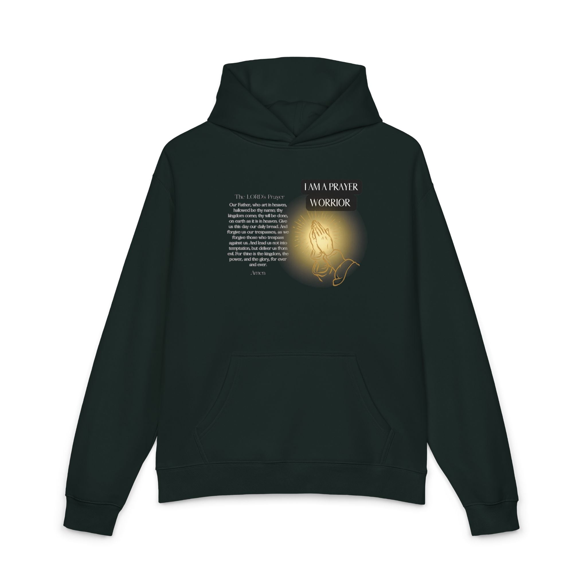 Hoodie — 'I Walk With God' Illuminated Prayer Christian Hoodie