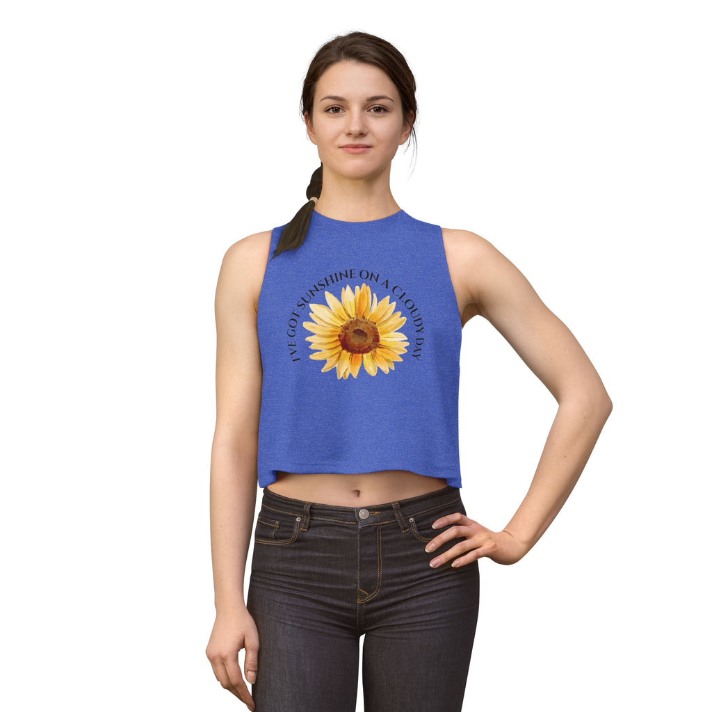 Sunflower "I've Got Sunshine on a Cloudy Day" Crop Top