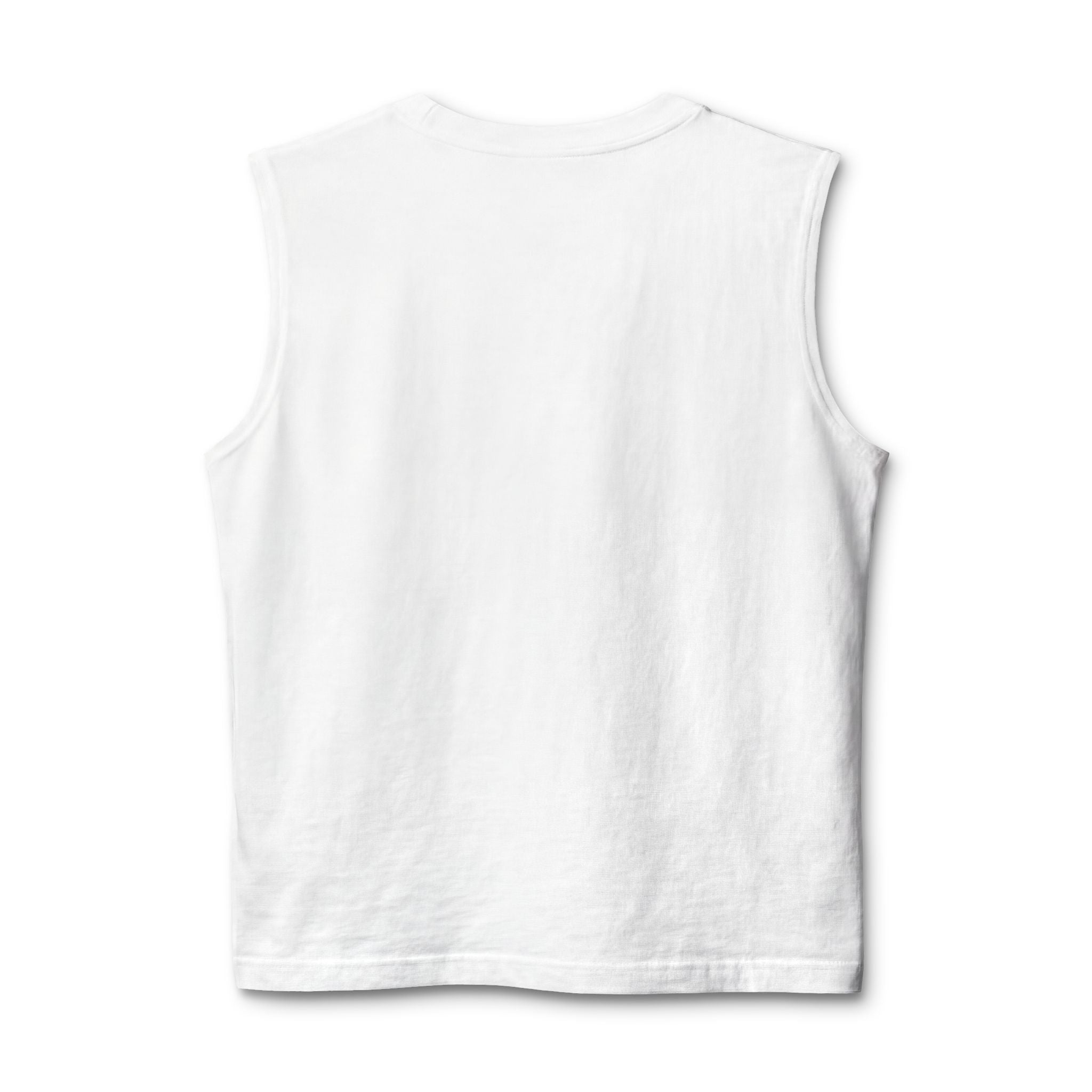 Heaven Graphic Muscle Tank — Retro Jesus Halo Illustration Tank Top