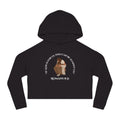 Cropped Hoodie — "If God Is For Us" Romans 8:31 Camouflage Christian Crop Top