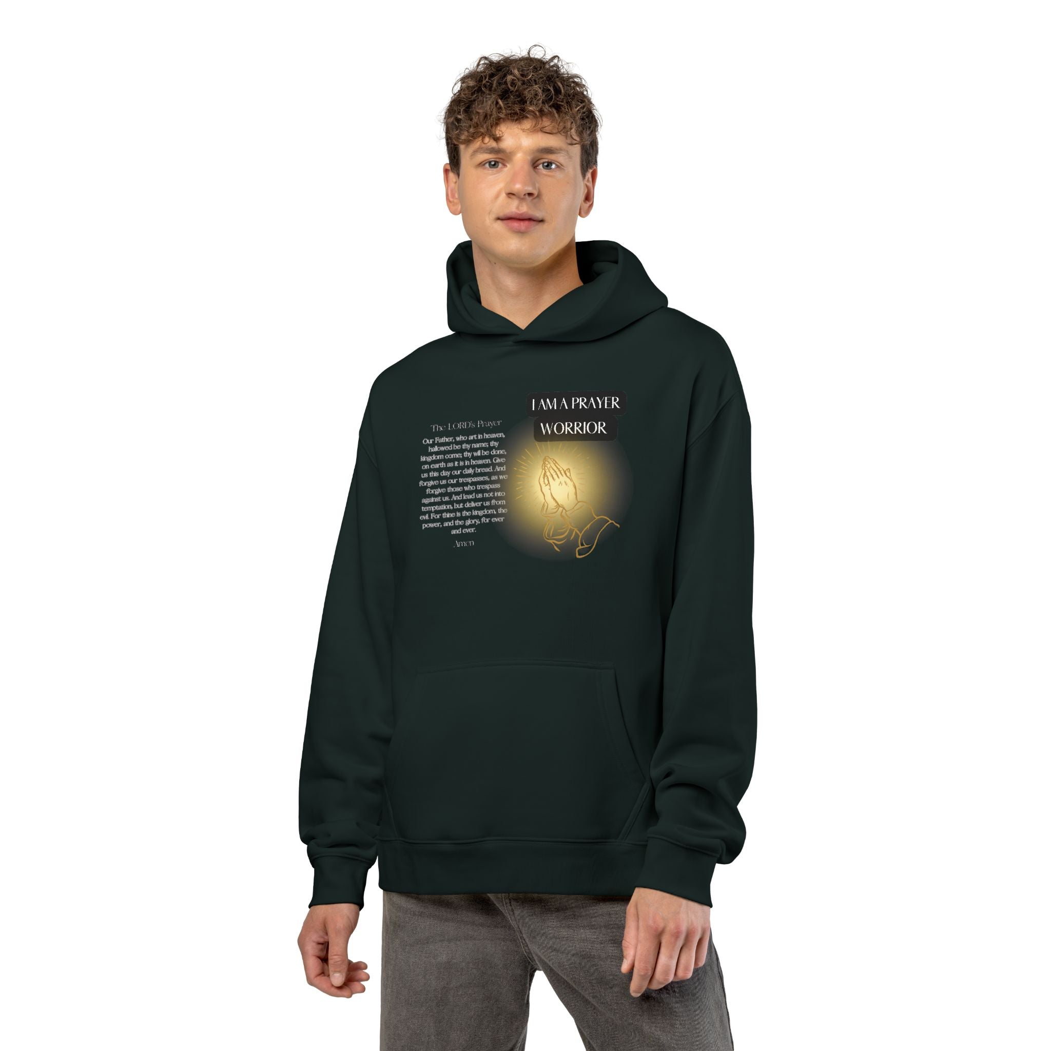Hoodie — 'I Walk With God' Illuminated Prayer Christian Hoodie