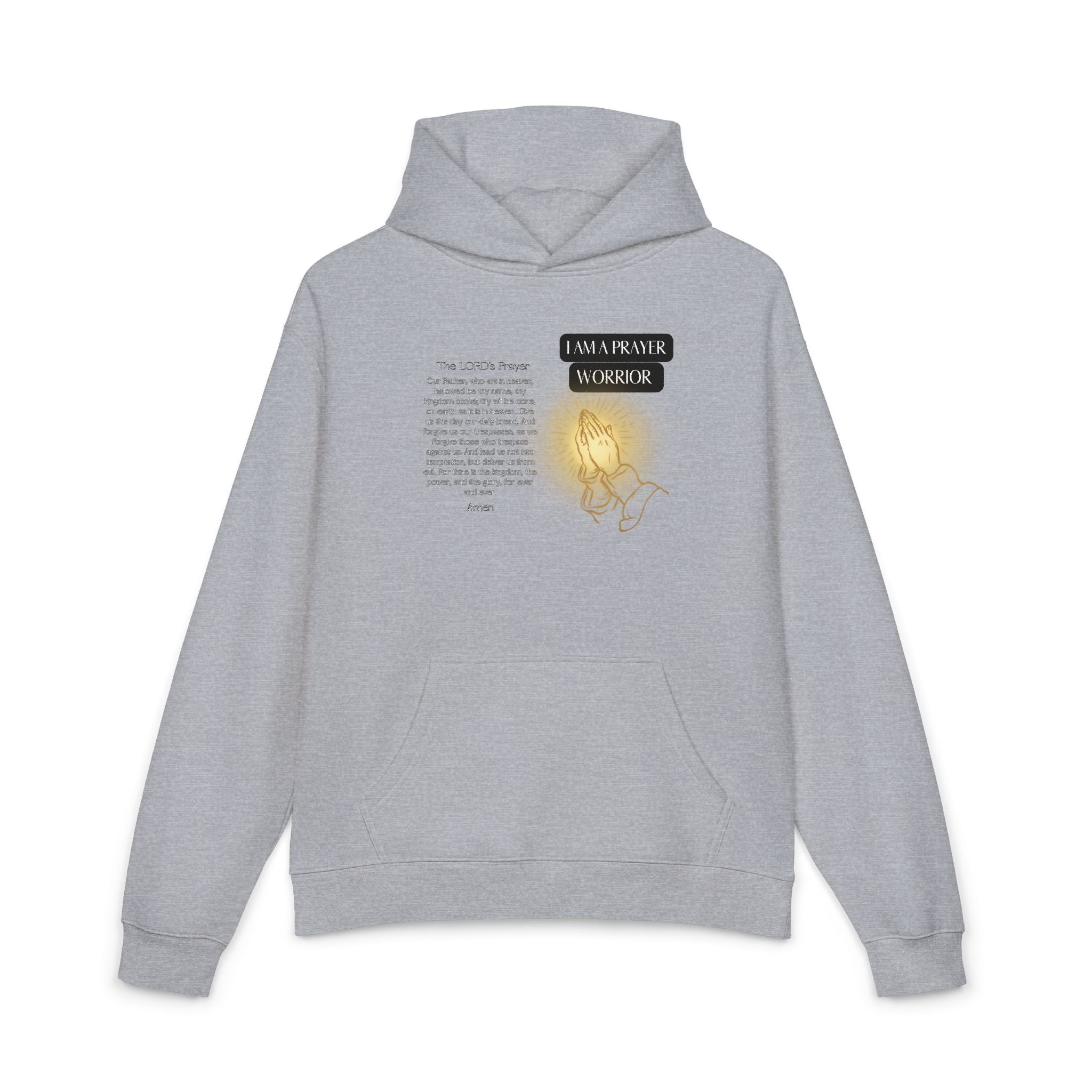 Hoodie — 'I Walk With God' Illuminated Prayer Christian Hoodie