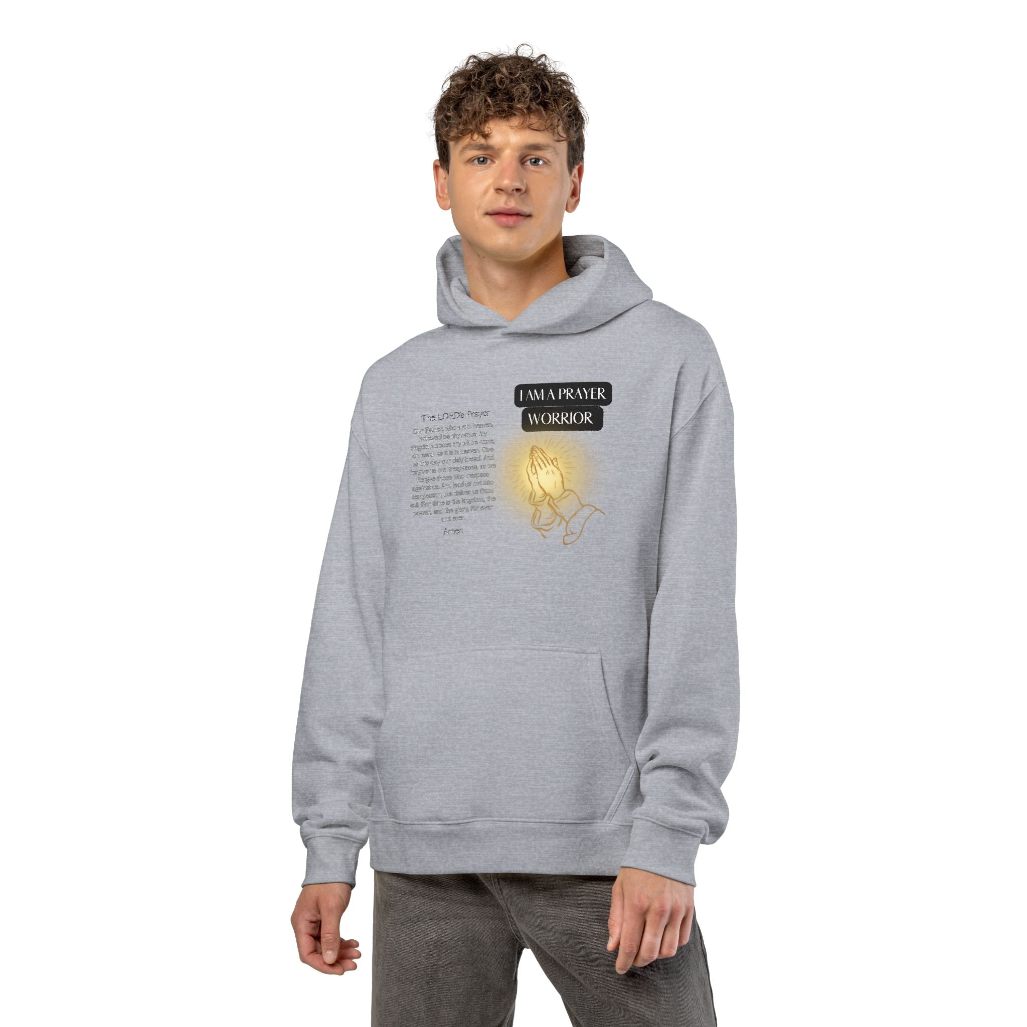 Hoodie — 'I Walk With God' Illuminated Prayer Christian Hoodie