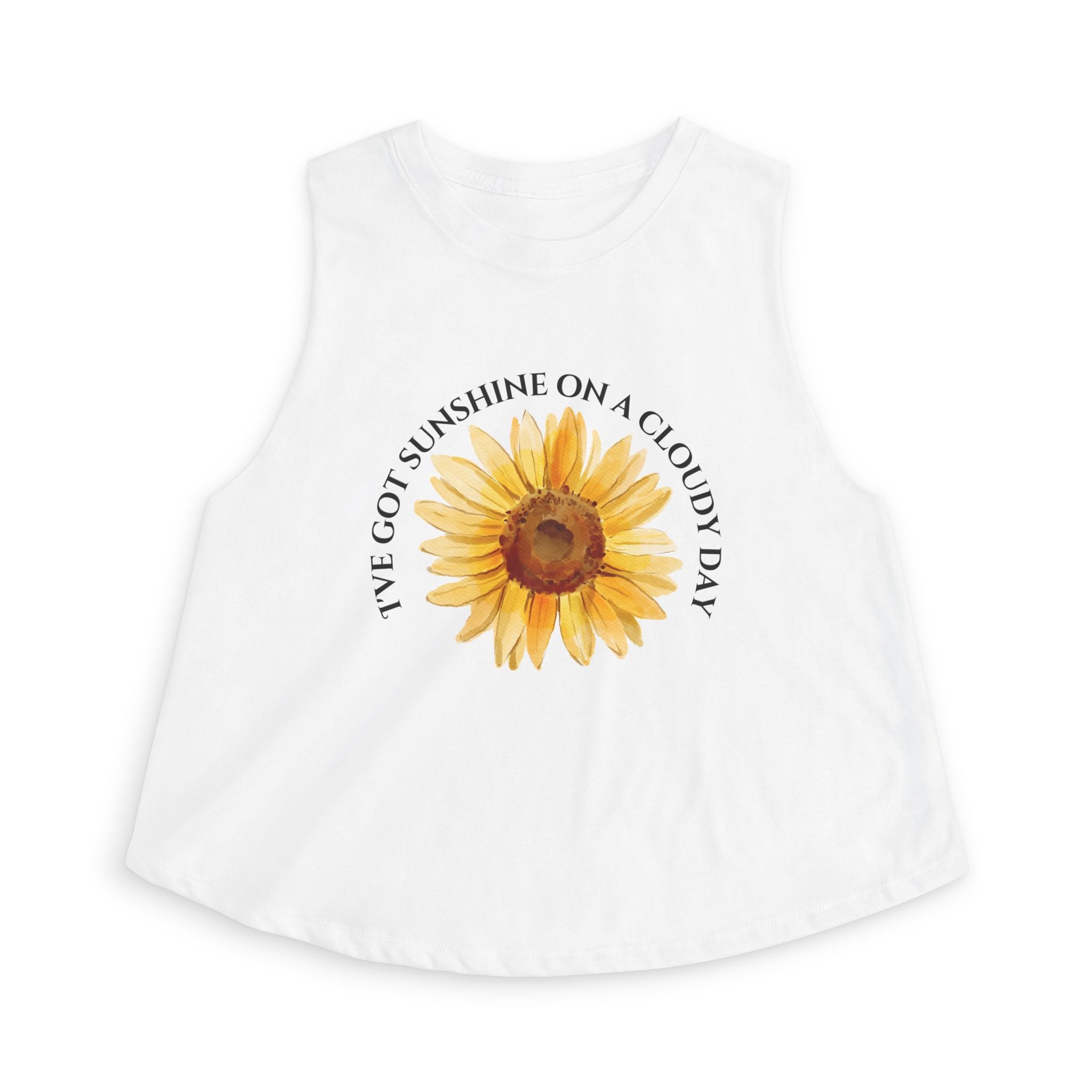 Sunflower "I've Got Sunshine on a Cloudy Day" Crop Top