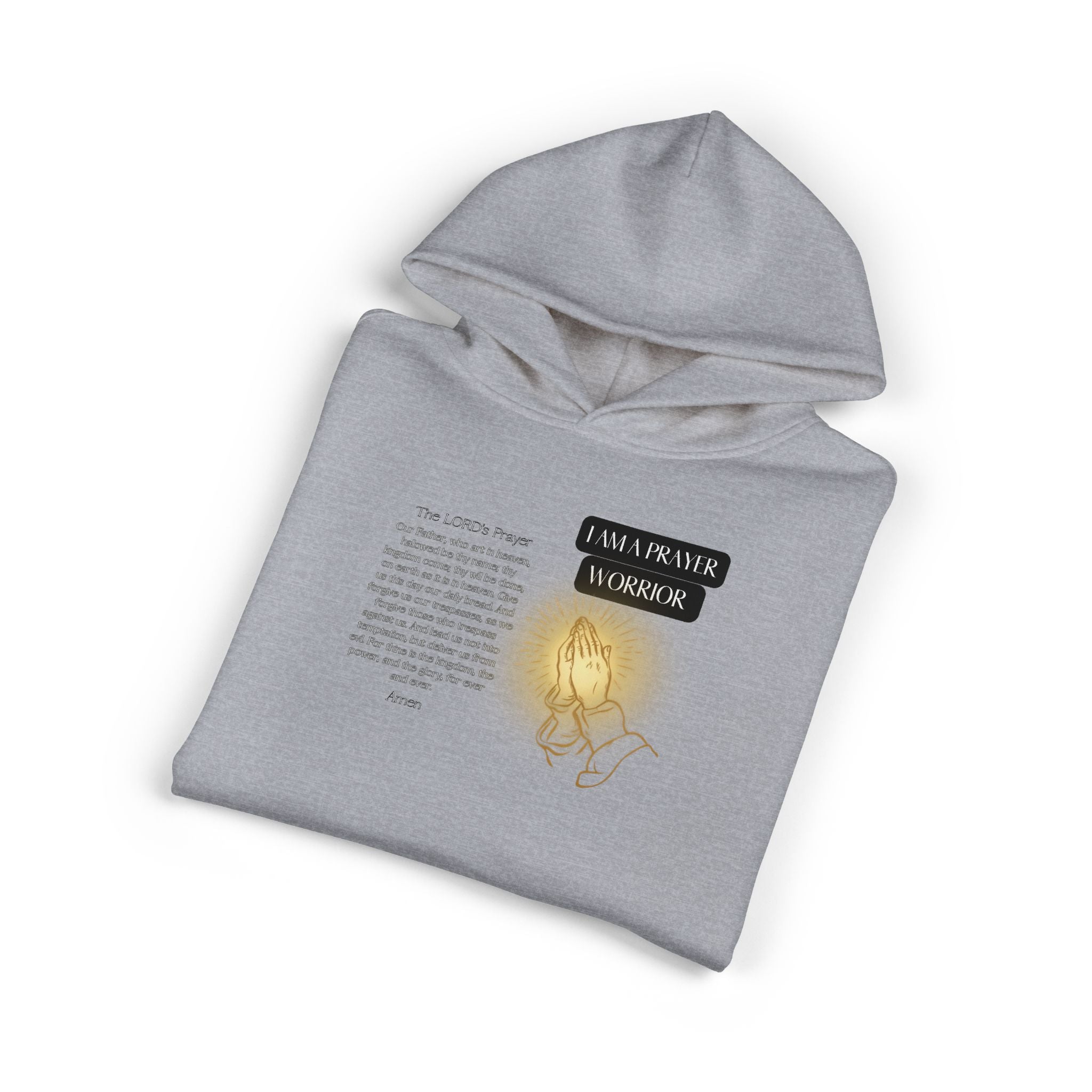 Hoodie — 'I Walk With God' Illuminated Prayer Christian Hoodie