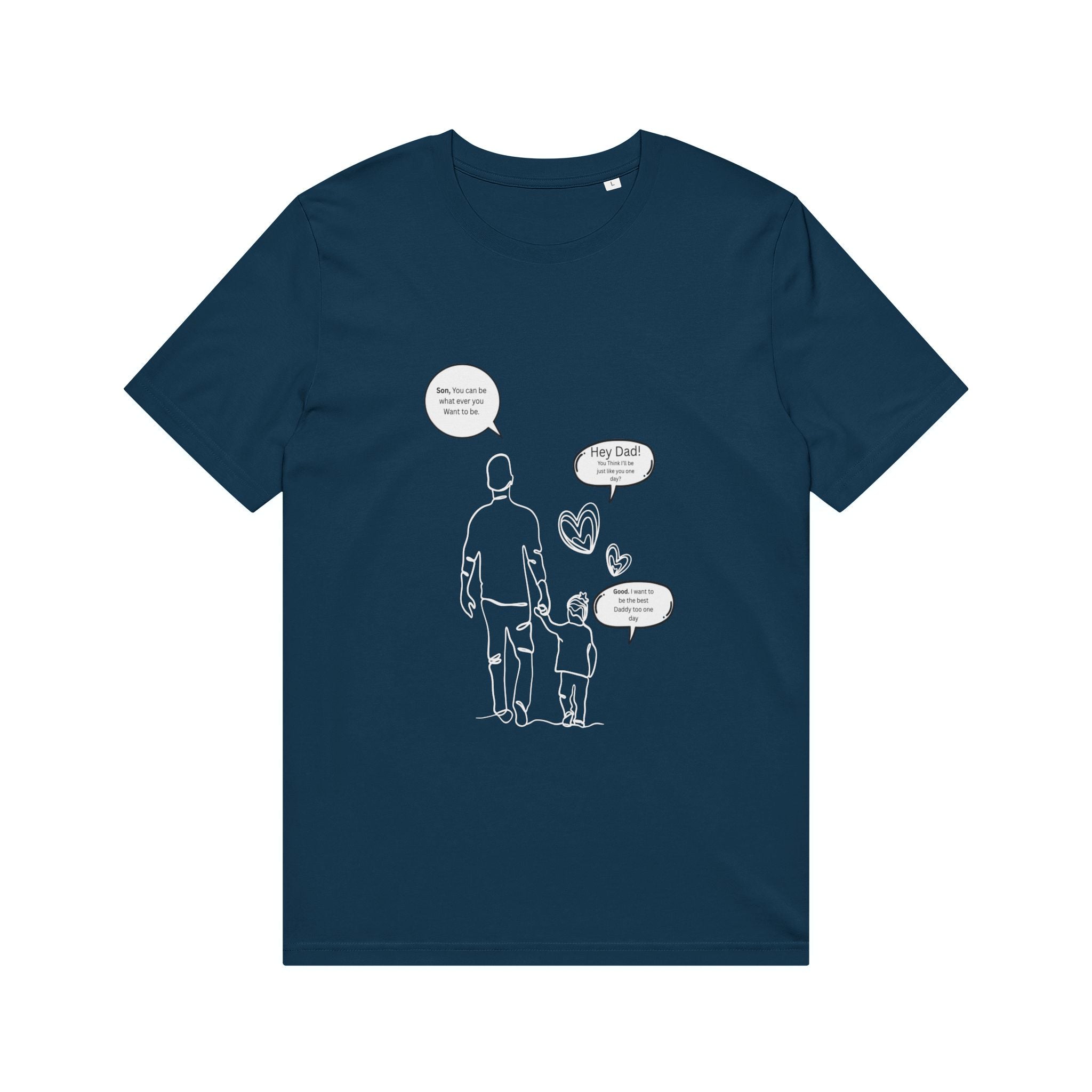 Father and Child Conversation Tee — 'What Are You Making?' Crafting Dad T-Shirt
