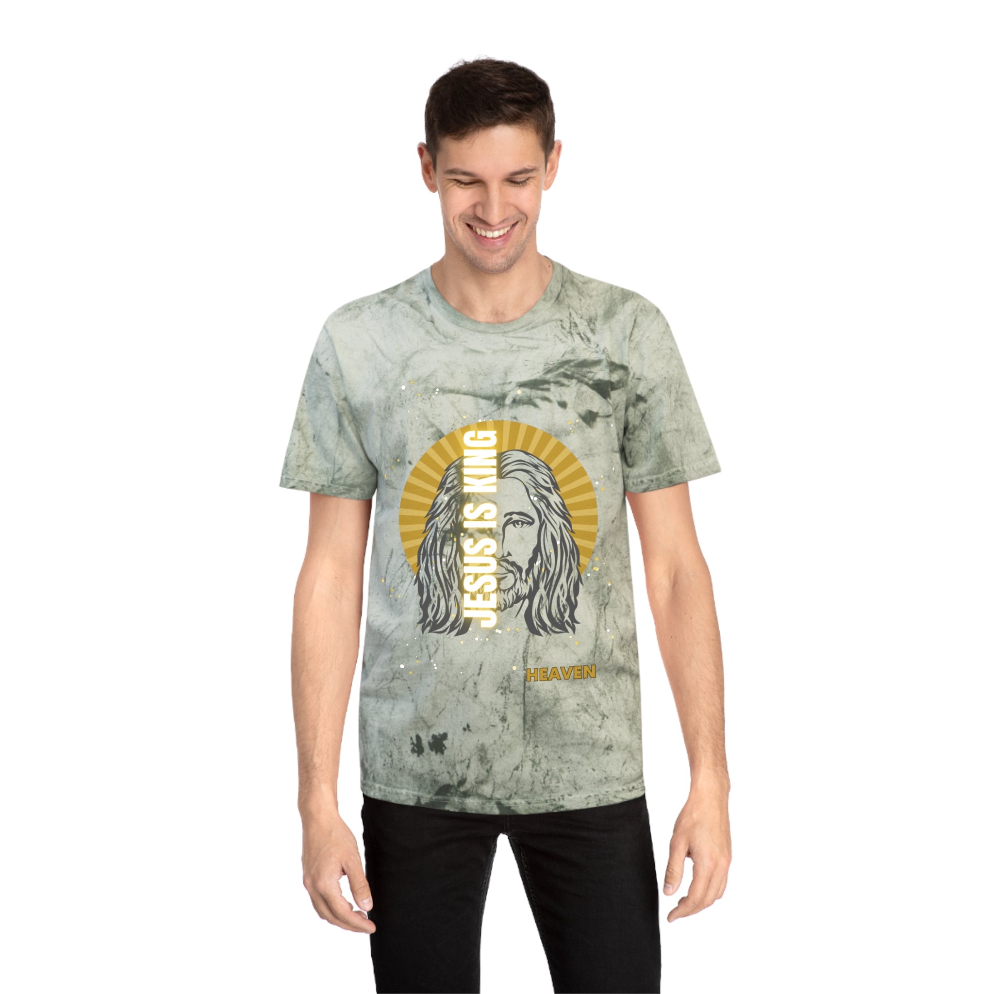 Jesus Is King Tie-Dye T-Shirt — Vintage Christian Graphic Tee