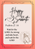 Happy Sabbath Greeting Card