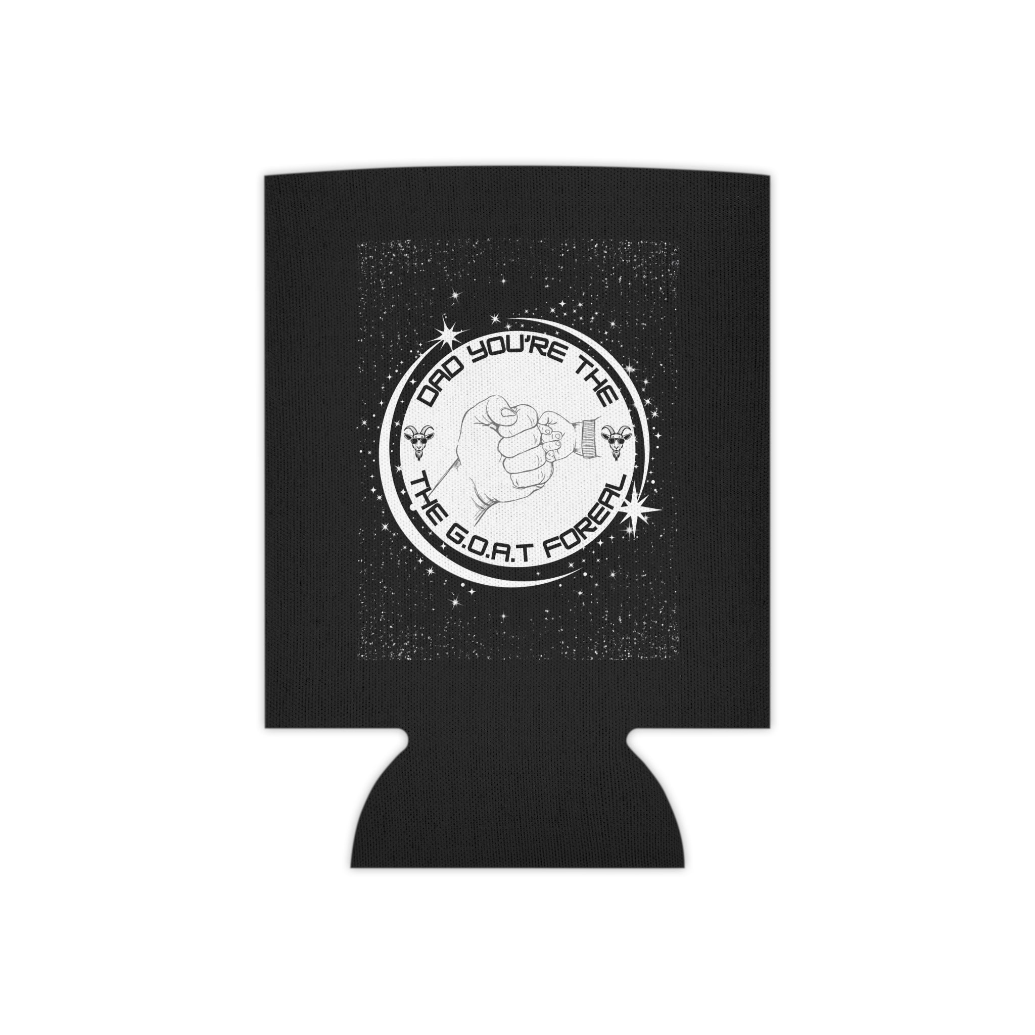 Can Cooler - “Dad You’re the G.O.A.T. Force” Can Koozie | Funny Father’s Day Beer Cooler