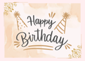 Elegant Pink Birthday Card