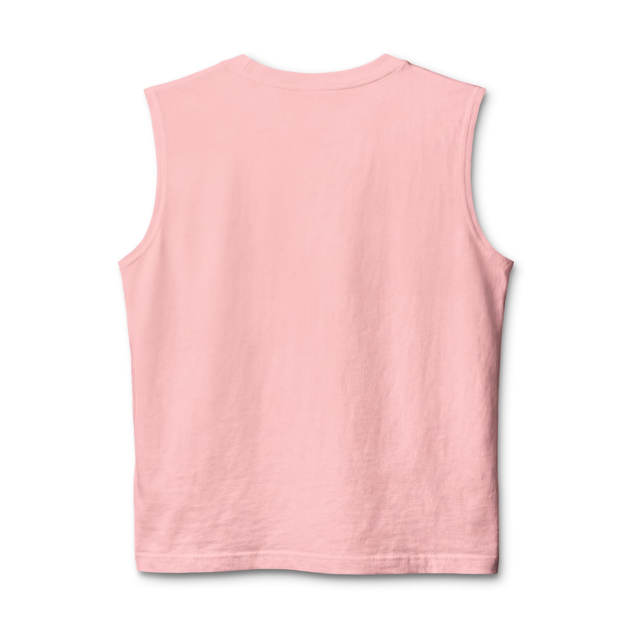 Heaven Graphic Muscle Tank — Retro Jesus Halo Illustration Tank Top