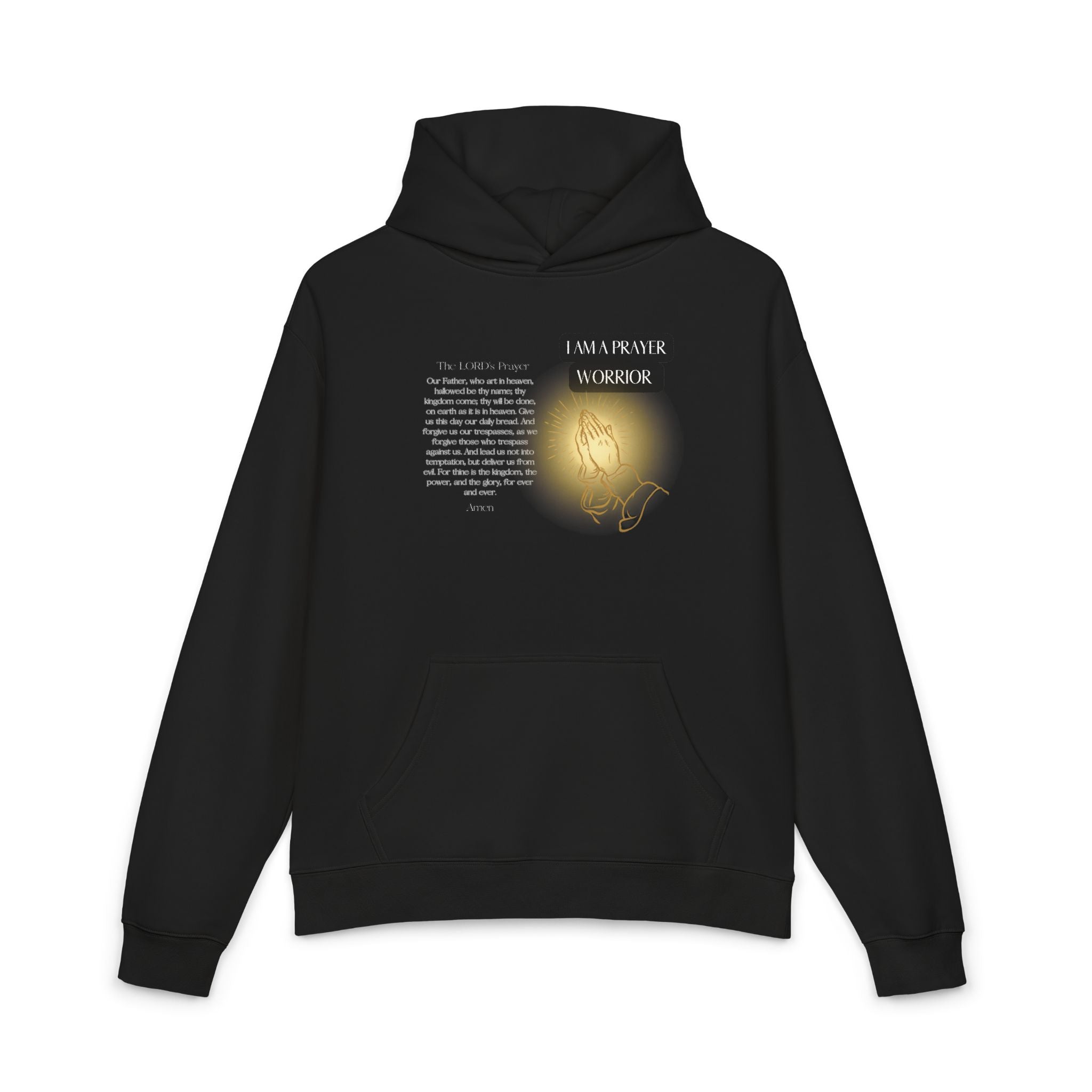 Hoodie — 'I Walk With God' Illuminated Prayer Christian Hoodie