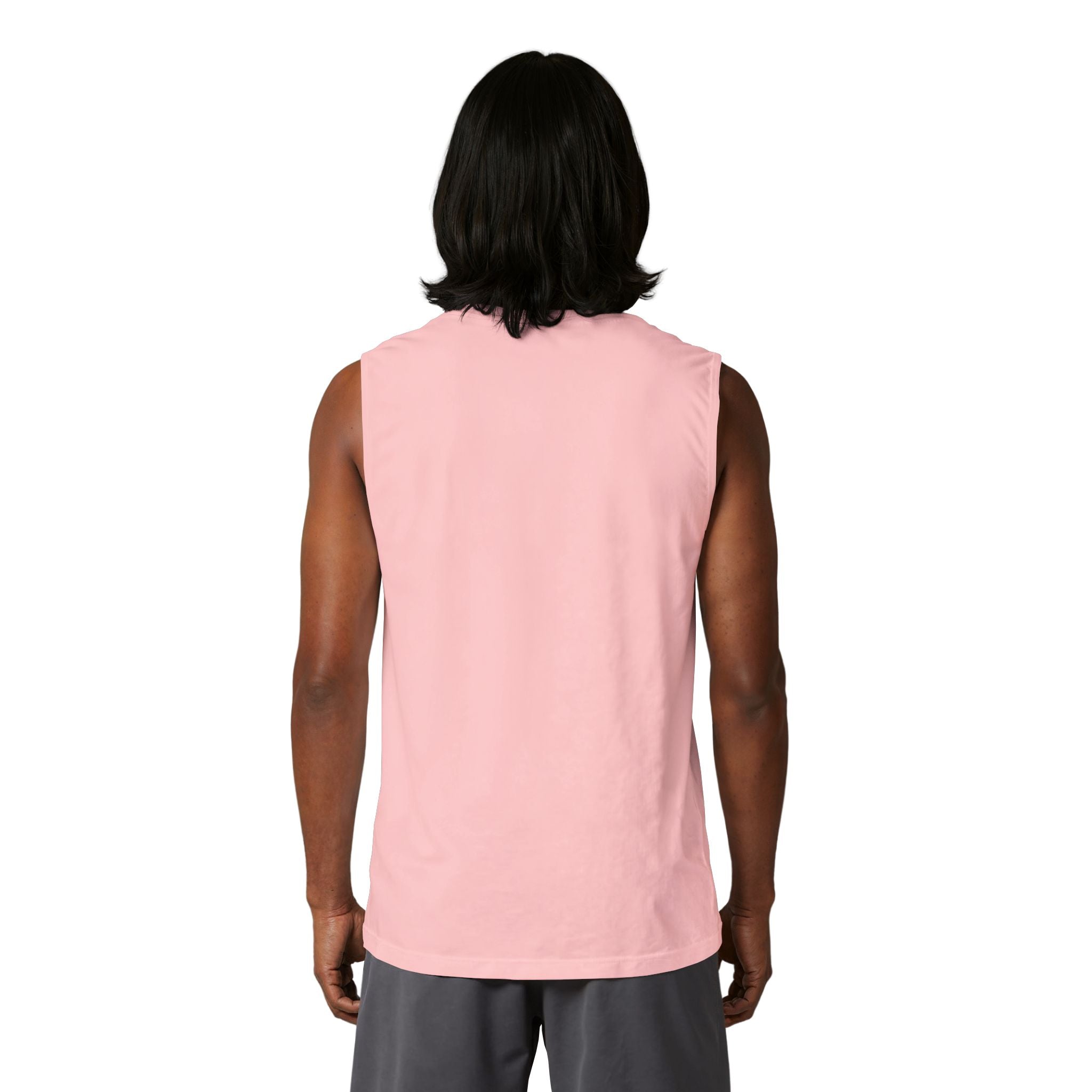 Heaven Graphic Muscle Tank — Retro Jesus Halo Illustration Tank Top