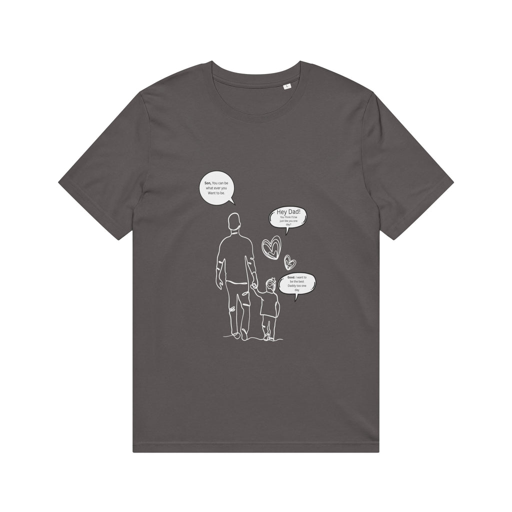 Father and Child Conversation Tee — 'What Are You Making?' Crafting Dad T-Shirt