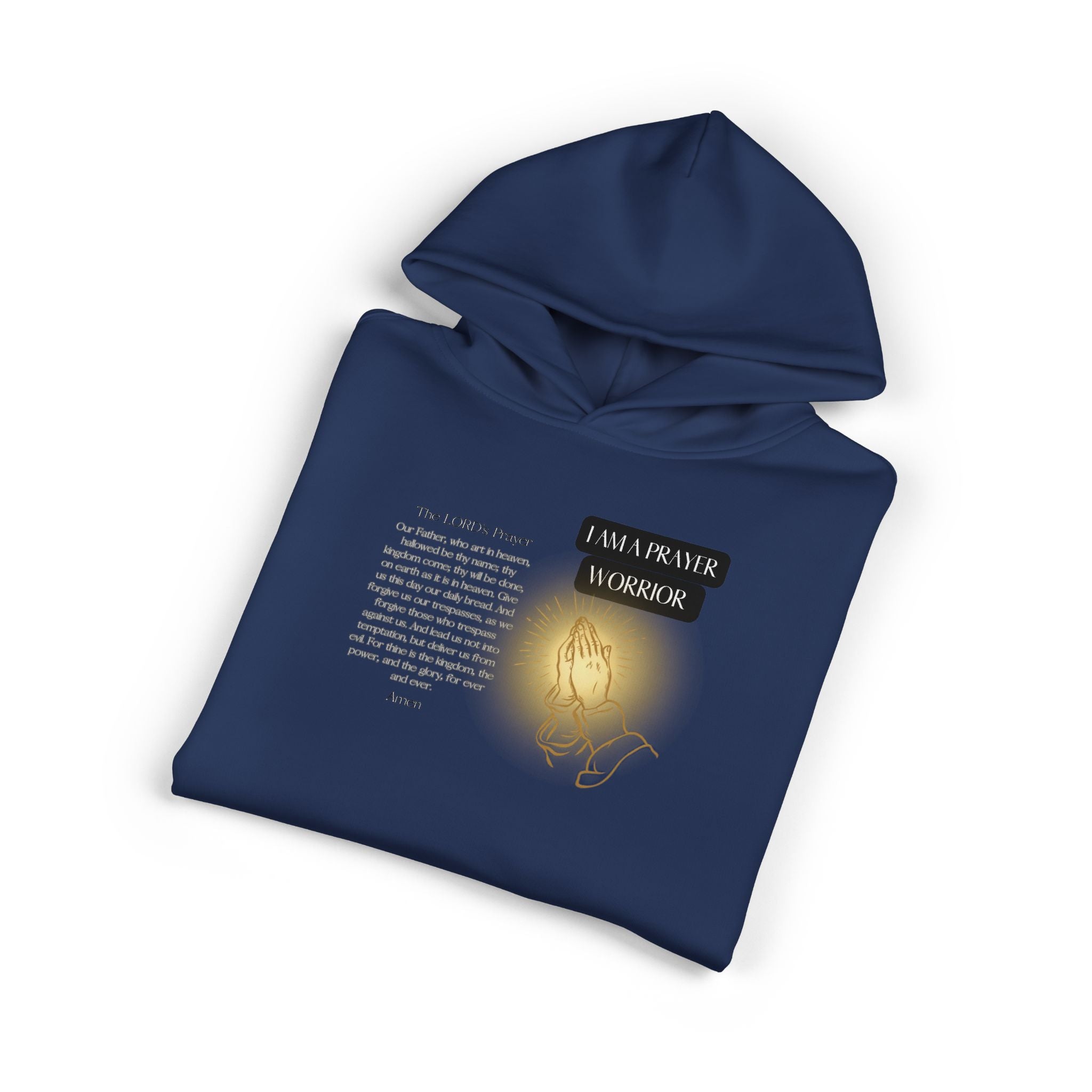 Hoodie — 'I Walk With God' Illuminated Prayer Christian Hoodie