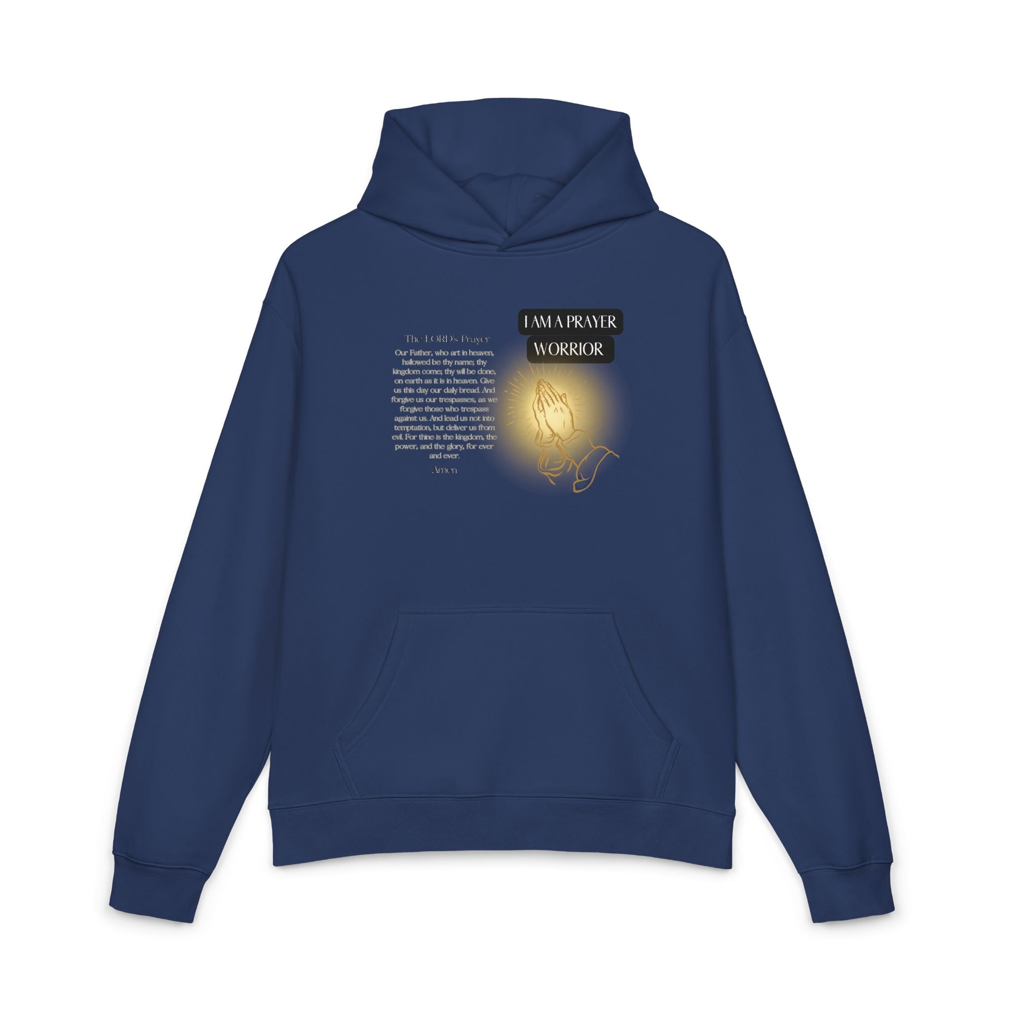 Hoodie — 'I Walk With God' Illuminated Prayer Christian Hoodie
