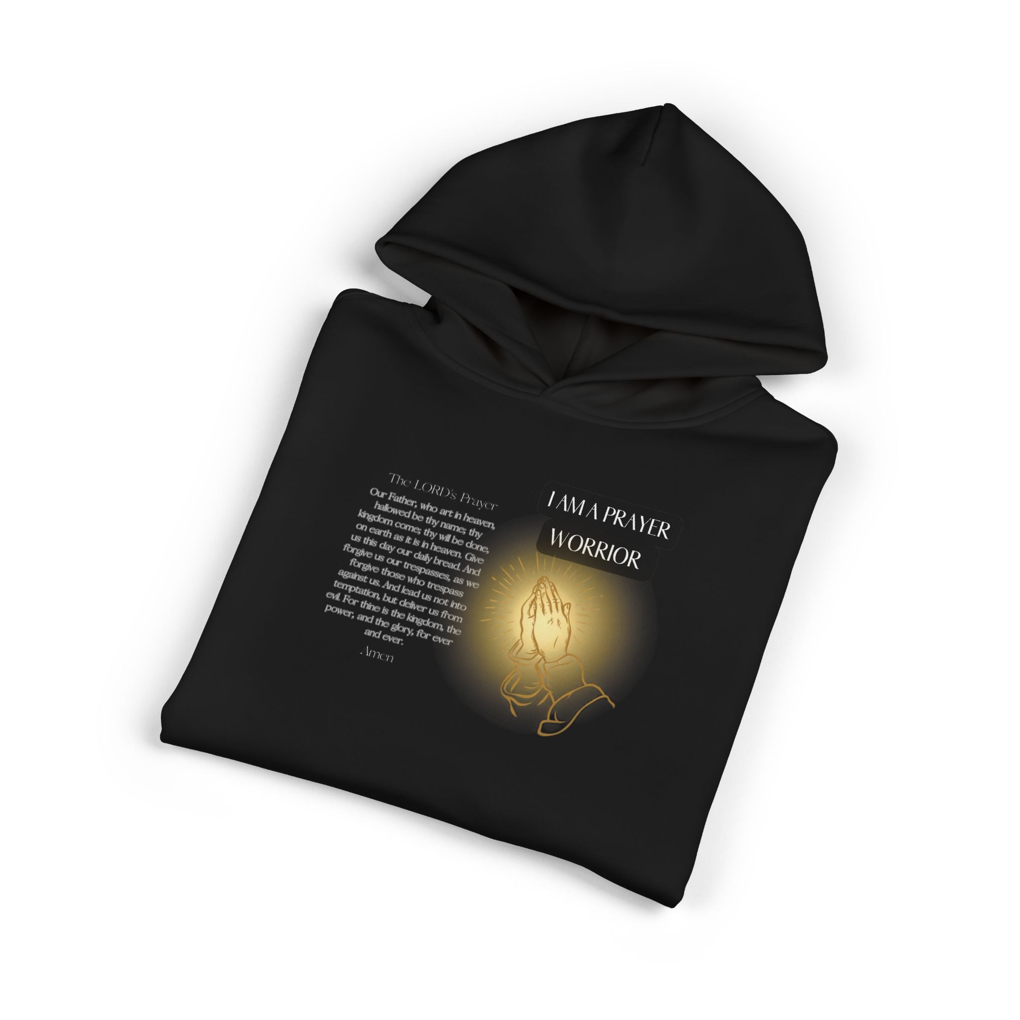 Hoodie — 'I Walk With God' Illuminated Prayer Christian Hoodie