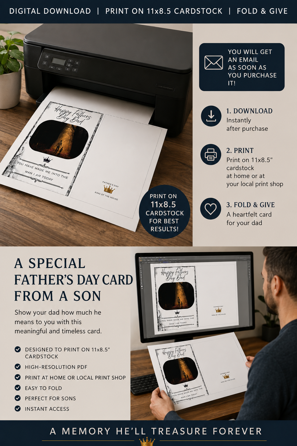 Father's Day Card – Son to Dad