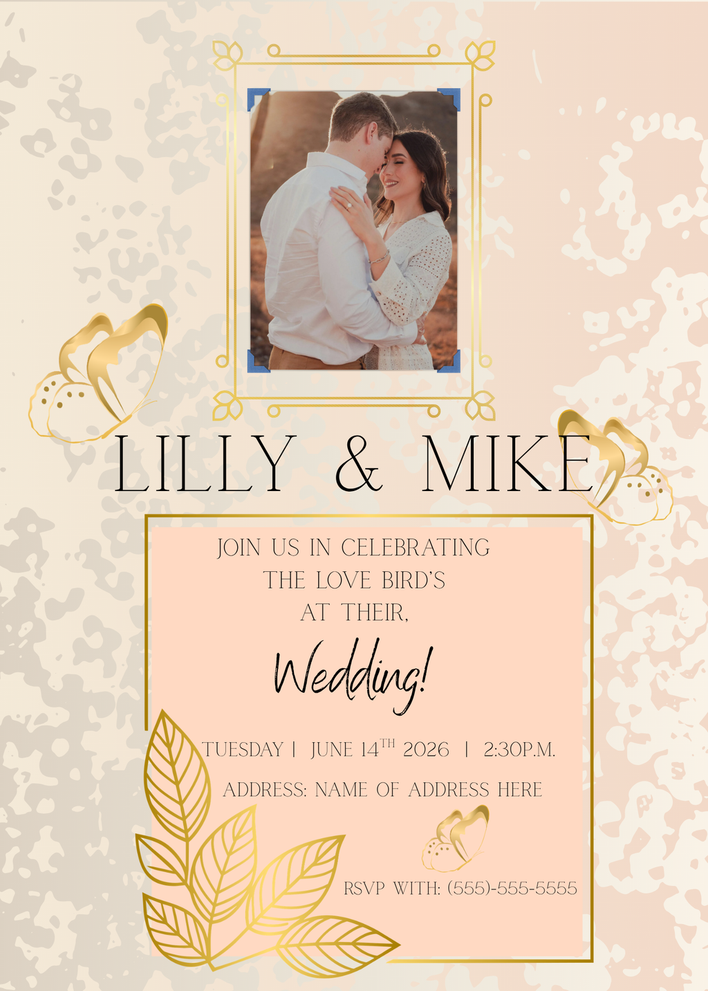 Wedding Invitation Printable Download