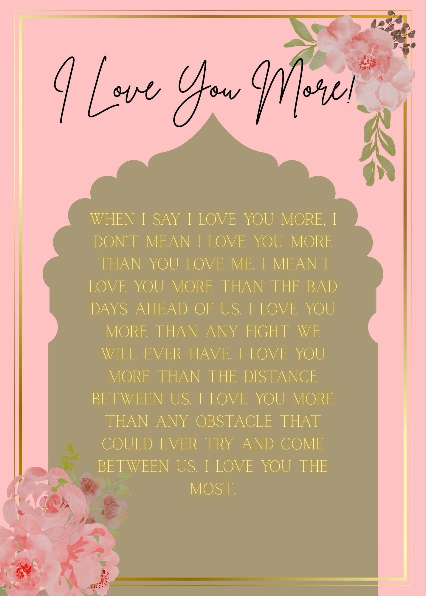 I Love You More card